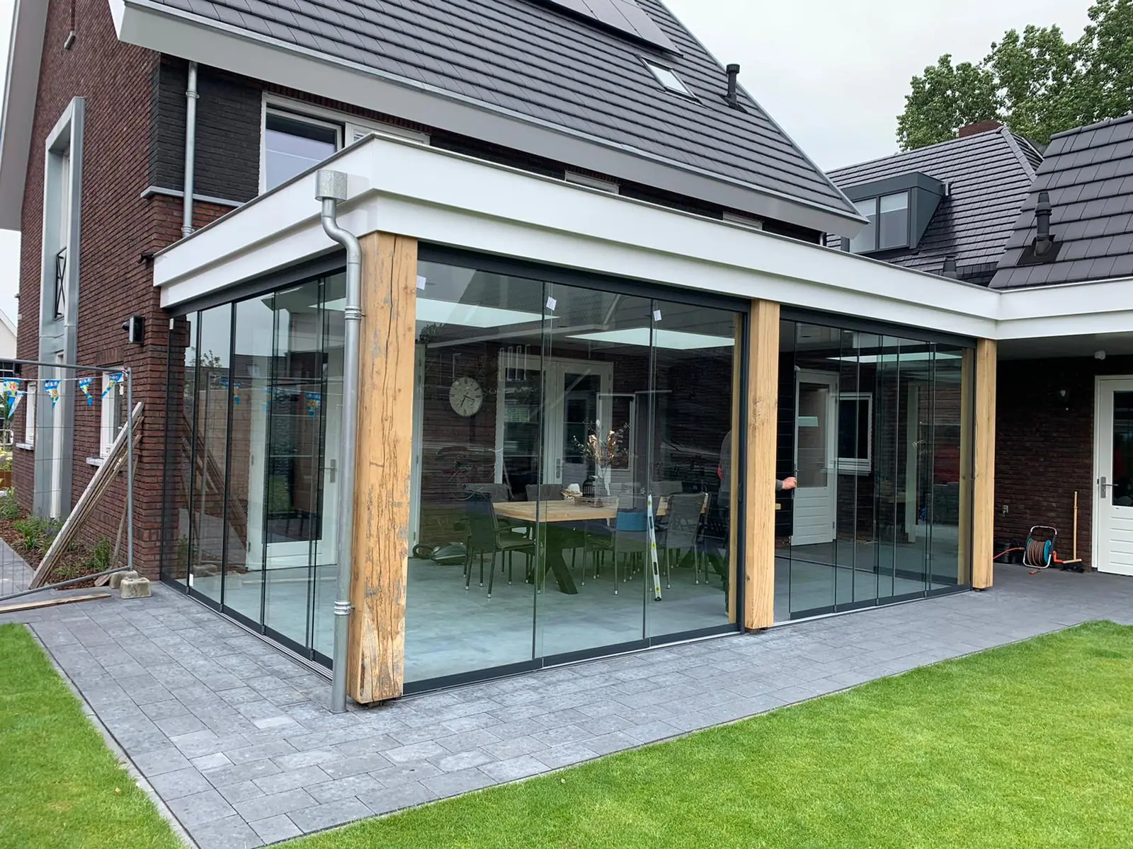 Veranda op eiken staanders, foto 1