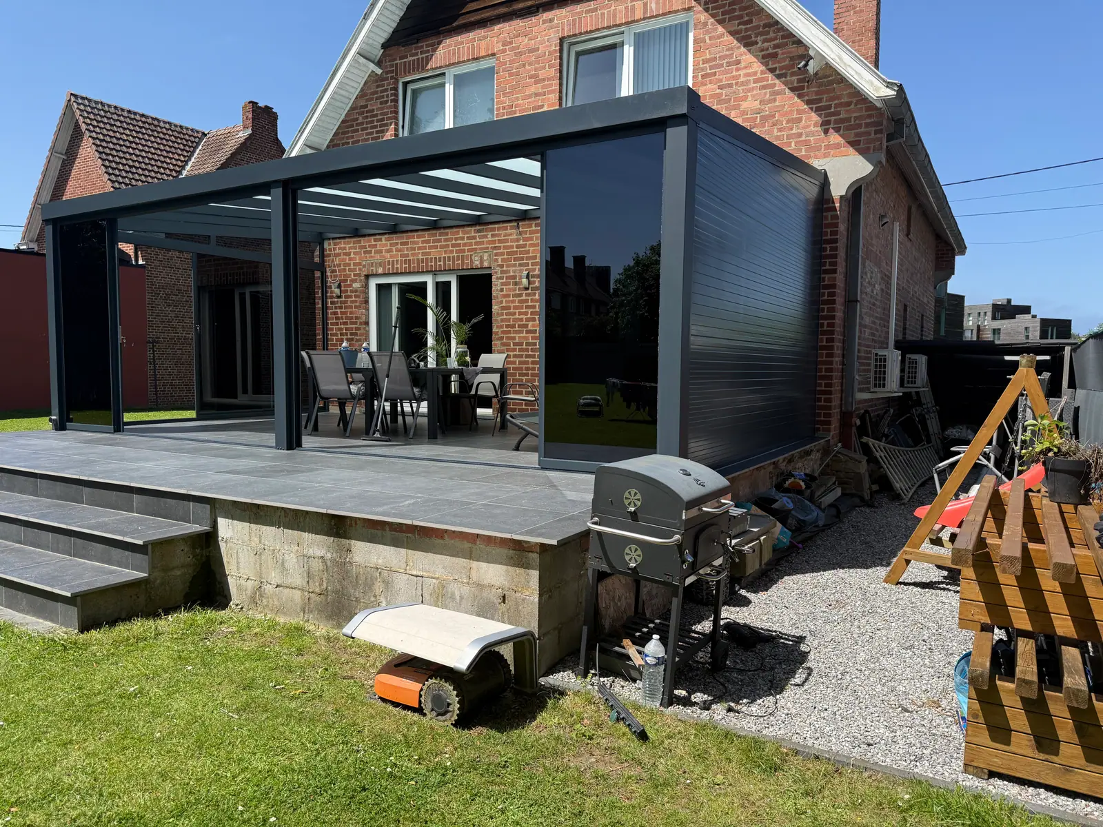 Veranda op een verhoogd terras, foto 2